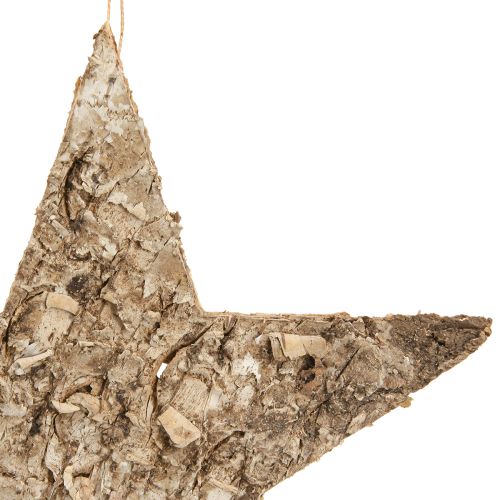 Product Birch stars for hanging decorative stars birch bark 20cm 4 pcs