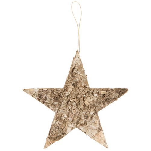 Product Birch stars for hanging decorative stars birch bark 20cm 4 pcs