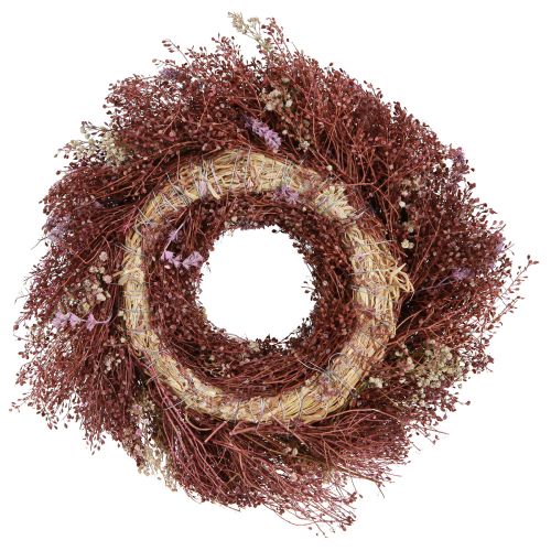 Product Flower wreath dried flowers wreath wine red pink Ø25cm