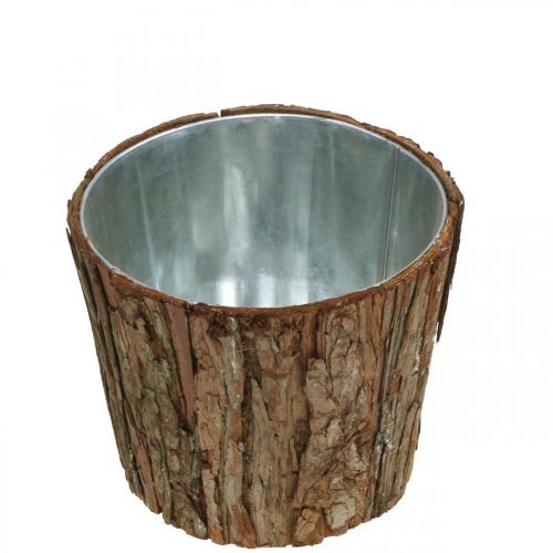 Product Planter, flower pot high, tree bark decoration Ø19cm H15.5cm