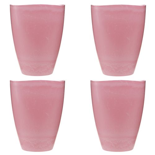 Product Flowerpot Plastic Vase Orchid Pot Pink H16.5cm 4pcs