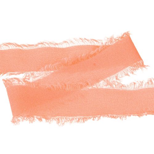 Product Chiffon Ribbon Orange Pastel Fabric Ribbon Fringe 40mm 15m