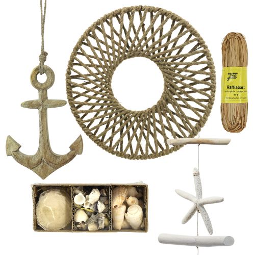 Product Maritime wall decoration DIY box decorative anchor shells Ø38cm