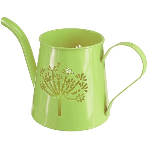 Decorative Watering Can Metal Can Dandelion Green H12cm 2pcs