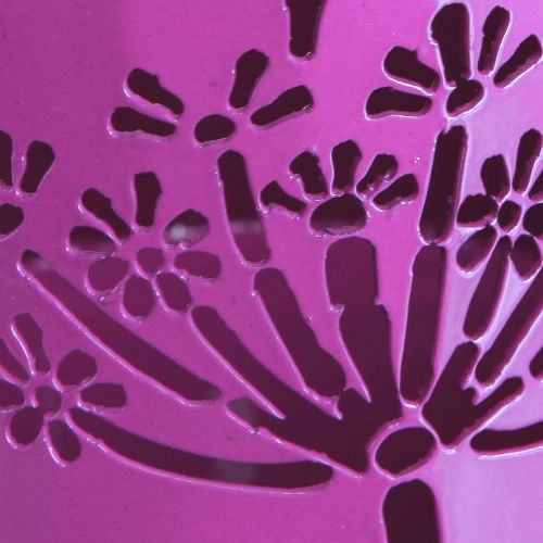 Product Decorative Watering Can Metal Can Dandelion Purple H12cm 2pcs