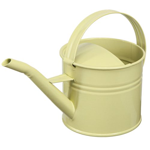 Floristik24 Decorative Watering Can Metal Small Green-Yellow 28x13x17cm 1.25l