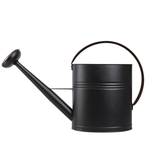 Product Decorative Watering Can Metal Black Olive Green Spout 60x19x38cm