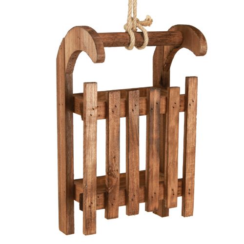 Floristik24 Decorative sleigh brown winter decoration made of wood 30x18x12cm