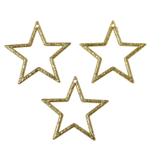 Floristik24 Decoration Star Gold Glitter Table Decoration Christmas 4.5cm 120 pcs