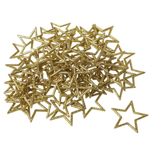 Product Decoration Star Gold Glitter Table Decoration Christmas 4.5cm 120 pcs