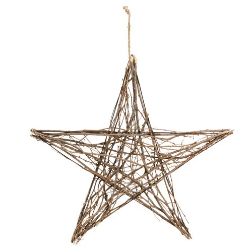 Product Decorative star made of branches Christmas star for hanging 60cm