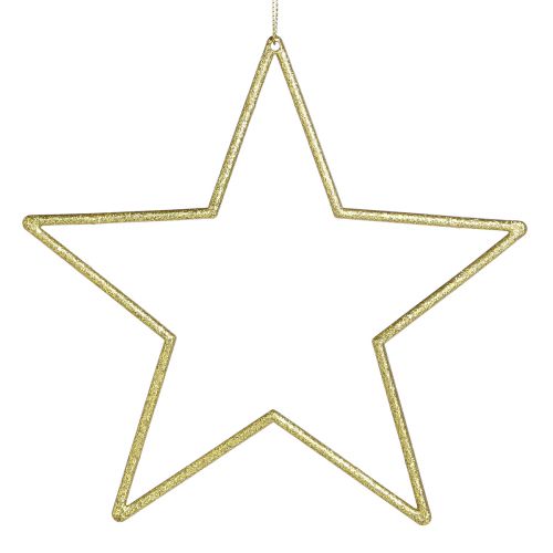 Floristik24 Decoration stars gold with glitter tree decoration stars 18cm 8 pcs