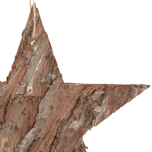 Product Decorative stars for hanging made of pine bark Pine stars 20cm 3 pcs