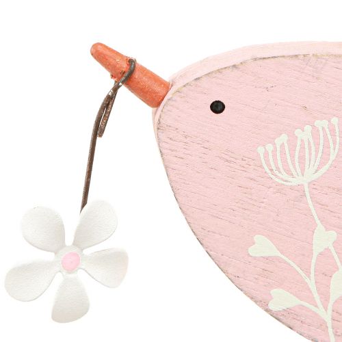 Product Decorative bird spring decoration hanging decoration wood pink 15×8.5cm