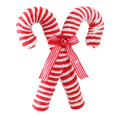 Floristik24 Decorative candy canes for hanging Christmas tree decorations red and white 28 cm