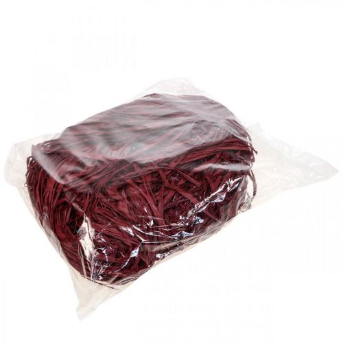 Product Decorative Bast for Crafting Natural Bast Raffia Bordeaux 300g