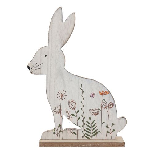 Product Decorative rabbit sitting wooden rabbit Easter bunny wood 26×19,5cm