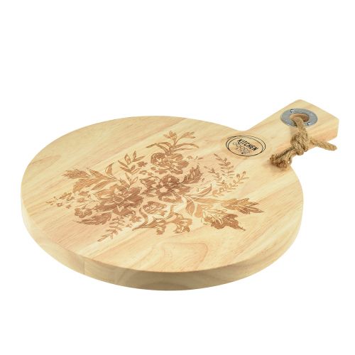Product Decorative cutting board round mango wood tray natural Ø26cm