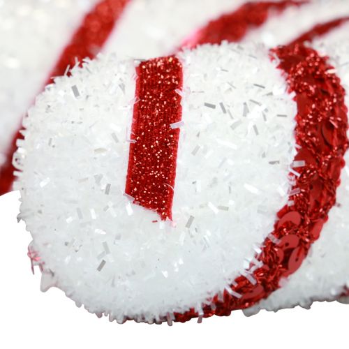 Product Decoration Candy Cane Christmas Window Decoration Red White Striped H51,5cm