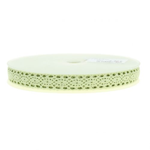 Product Decorative ribbon lace green 16mm 20m