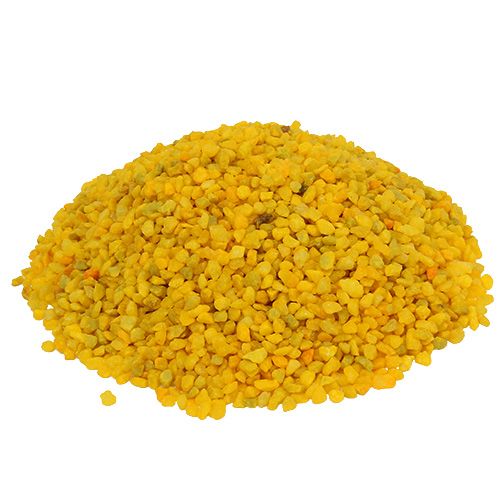 Decorative granulate yellow decorative stones 2mm - 3mm 2kg