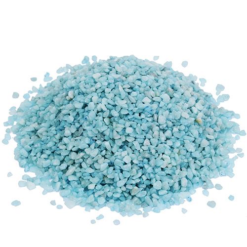 Decorative granules light blue decorative stones 2mm - 3mm 2kg