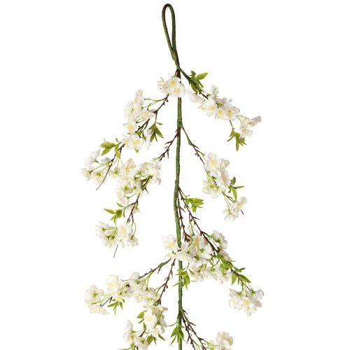 Decorative Hanging Cherry Blossom Artificial Flowers Garland White 170cm