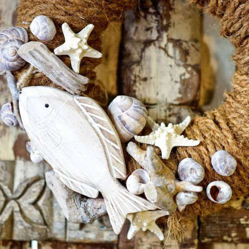 Product Deco hanger wooden fish 21cm 2pcs