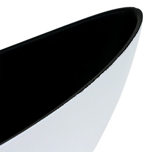 Product Decorative bowl plastic white 38.5cm x 12.5cm H13cm