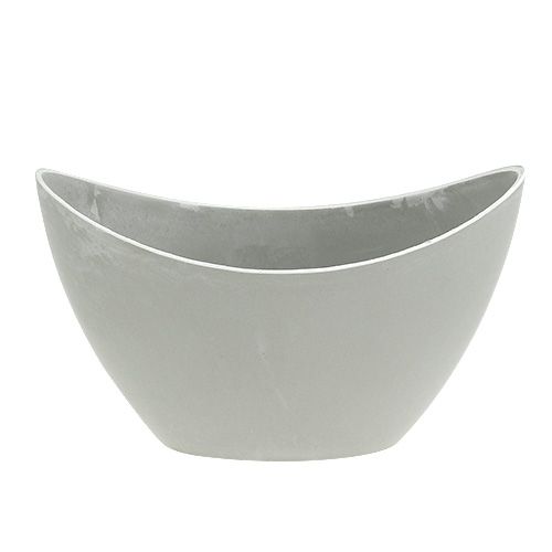 Product Decorative bowl plastic grey 20cm x 9cm H11.5cm 1 pc