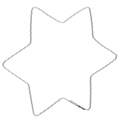 Product Wire Star Wave Ring Stars for Christmas Wreath 20cm 10 Pcs