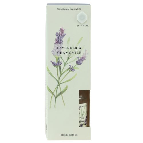 Product Fragrance sticks lavender chamomile diffuser made of glass 100ml