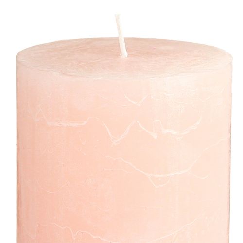 Product Solid coloured candles pink pillar candles light pink 85×120mm 2 pcs