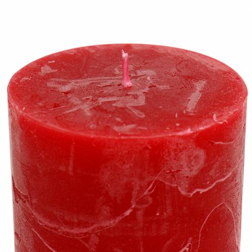 Product Solid-colored candles red 70x80mm 4 pcs