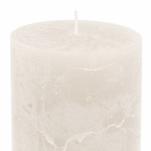 Product Solid-colored candles white 70x120mm 4 pcs