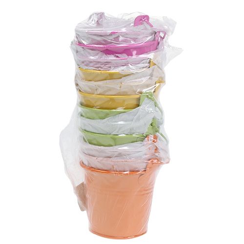 Product Bucket colorful Ø8cm H7.5cm 12 pcs