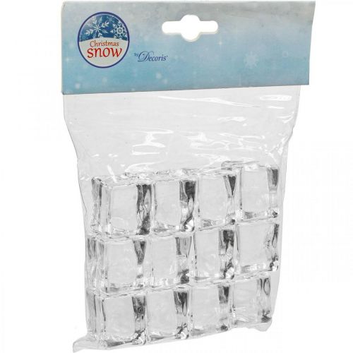 Product Artificial Ice Cubes Decorative Ice Transparent 2.5×3×2.5cm 12 pcs