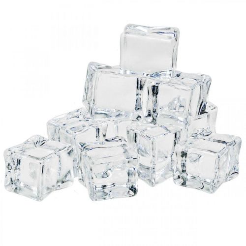 Floristik24 Artificial Ice Cubes Decorative Ice Transparent 2.5×3×2.5cm 12 pcs