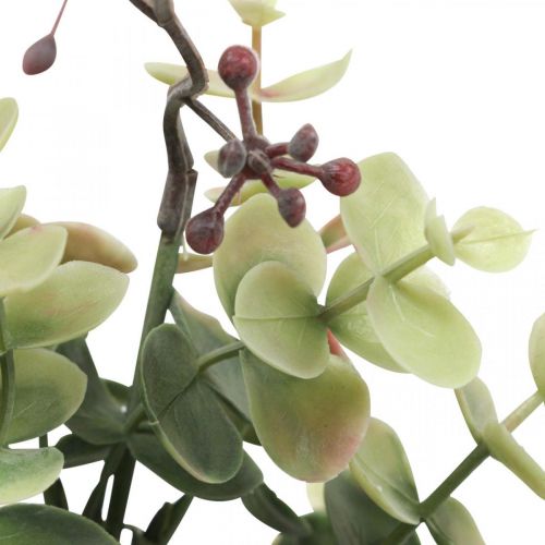 Product Eucalyptus bush artificial eucalyptus green red 39cm