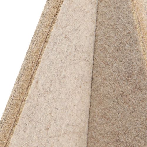 Product Felt decoration star to stand Christmas decoration felt beige H62cm