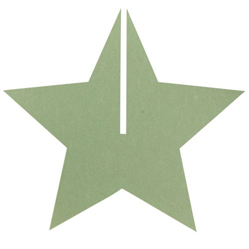 Product Felt decoration star to stand Christmas decoration felt green H62cm