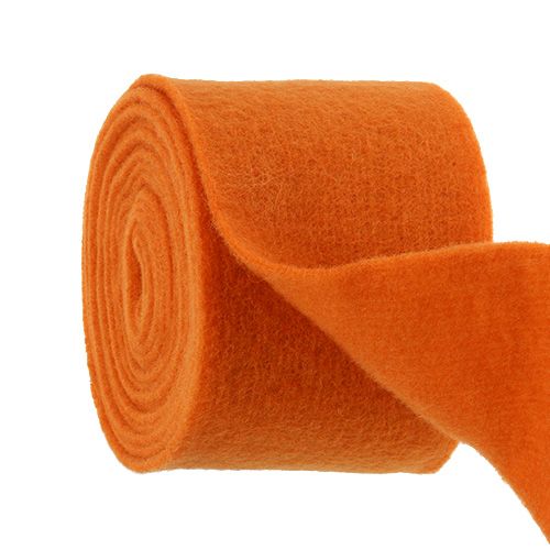 Floristik24 Felt Ribbon 15cm x 5m Orange