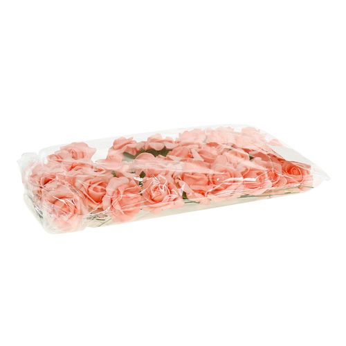 Product Foam Rose Ø4.5cm Salmon 36 pcs