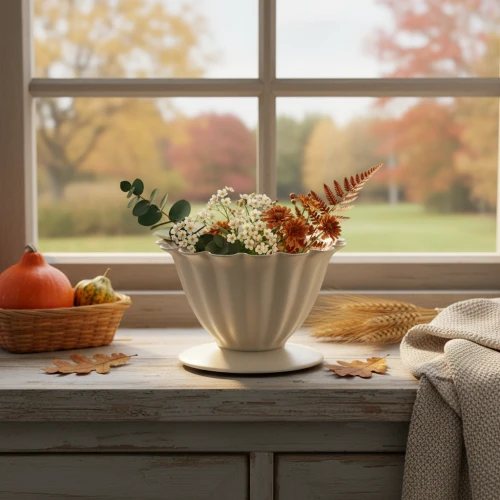 Product 9cm Cream-Coloured Floral Chalice Decorative Metal Bowl for Indoor Use