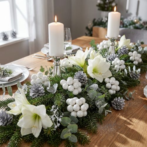 Product White Glass Mini Baubles on Wire, 25 mm, 140 Pieces for Floristry