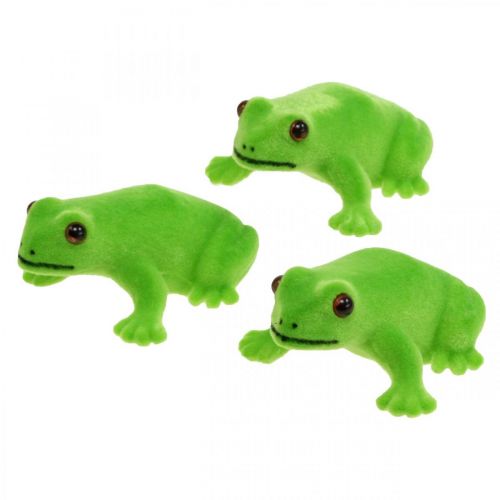 Product Frog deco figure green table decoration summer decoration 5.5cm 12pcs