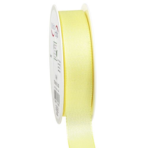 Floristik24 Gift Ribbon Yellow Glitter Decorative Ribbon Glittery 25mm 20m