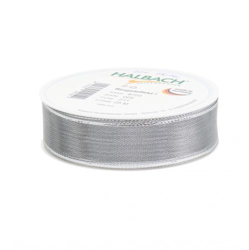 Product Gift ribbon silver ring effect 25mm 25m