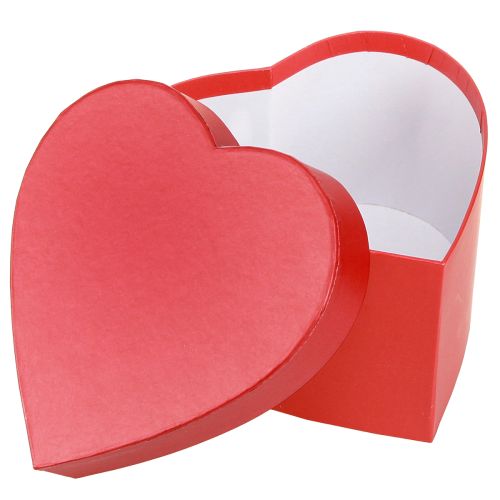 Product Gift Box Heart Paper Decoration Red 14×14.5cm H9cm 3pcs