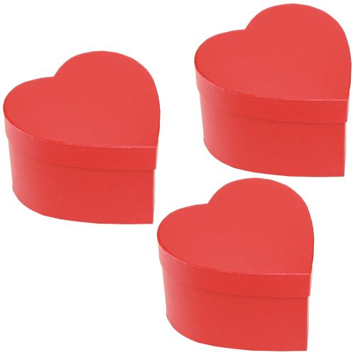 Product Gift Box Heart Paper Decoration Red 14×14.5cm H9cm 3pcs